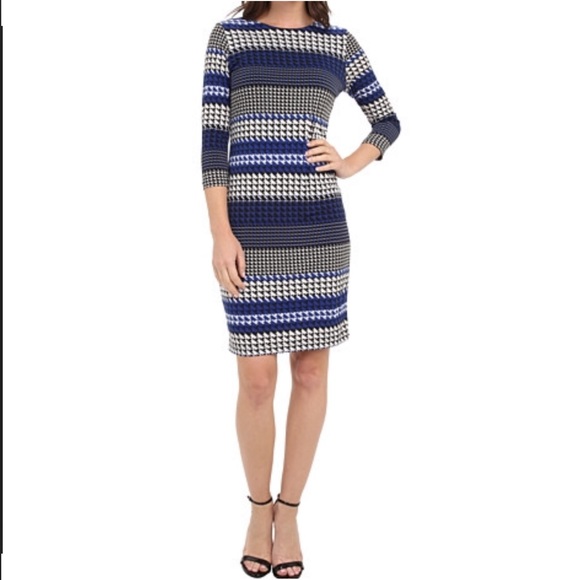 Karen Kane Dresses & Skirts - 👗Karen Kane Lunar Houndstooth Stripe Dress